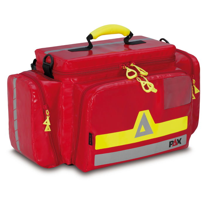 PAX head of operations bag, color red, material PAX Plan, front view closed.