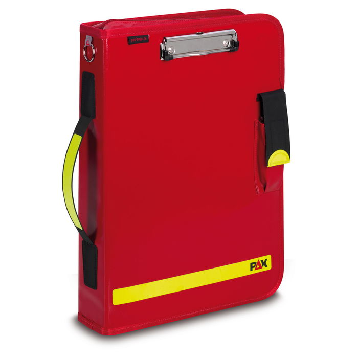 PAX Logbook Multi-Organizer Tablet, color red, material PAX-Plan, front view.