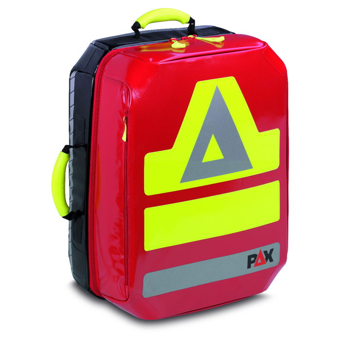 PAX Notfallrucksack P5/11 L - 2.0, Frontansicht, Farbe rot