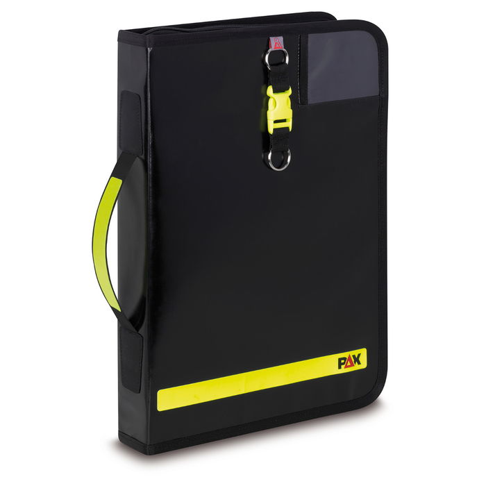 PAX logbook DIN A4-high in colour black, front view