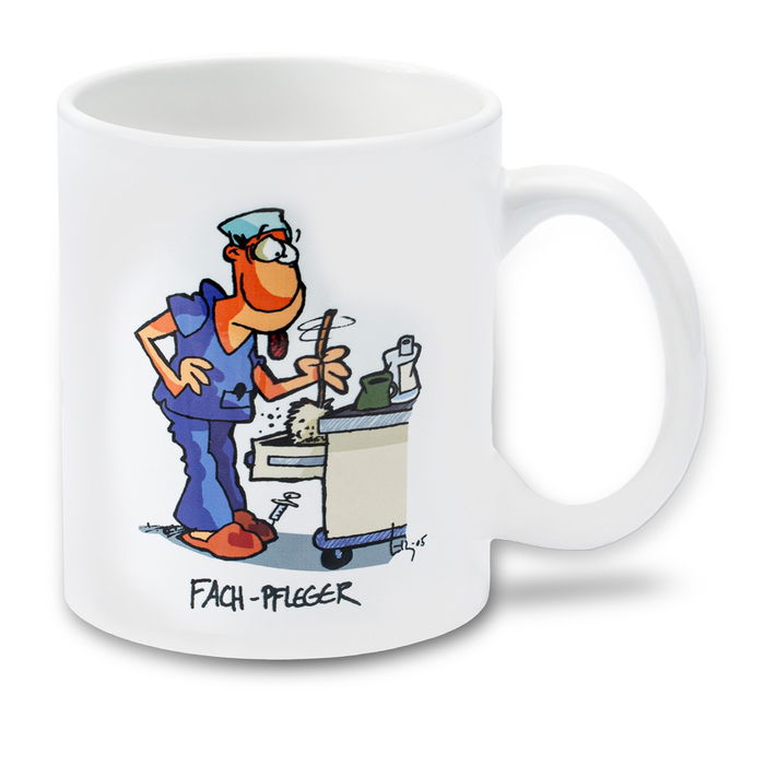 MEDI-LEARN Cartoon-Tasse Fachpfleger